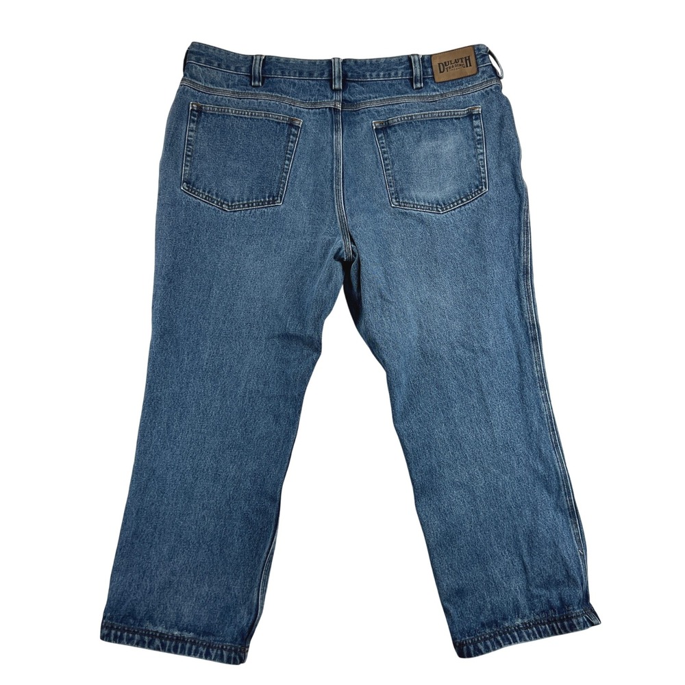Duluth Trading Co. Denim Jeans Relaxed Fit Men 42x28 Blue Medium Wash Utility - Picture 2 of 10